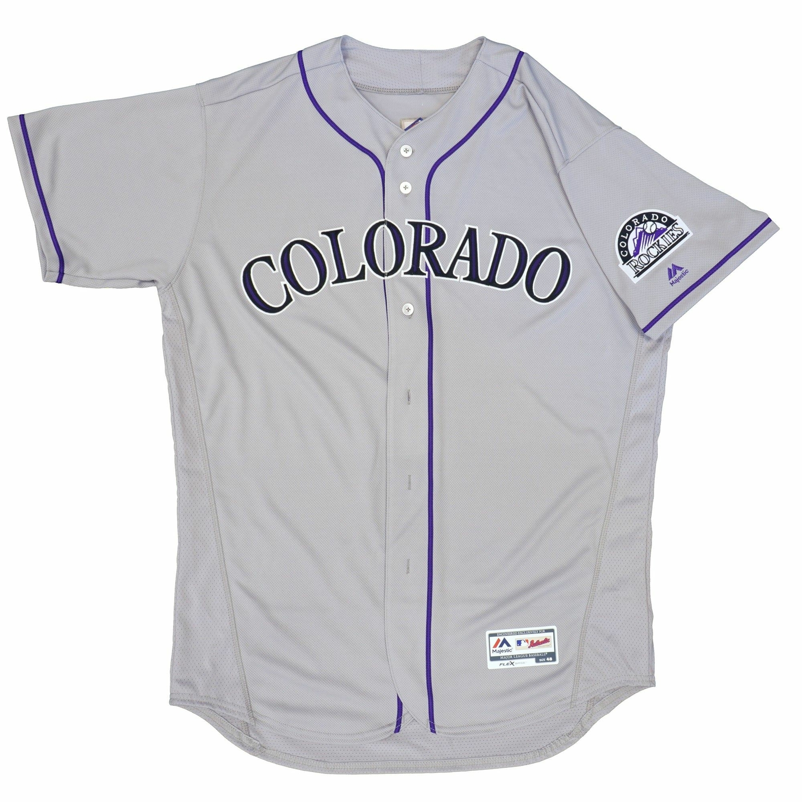 Mens MLB Colorado Rockies Authentic On Field Flex Base Jersey - Road Gray |  eBay