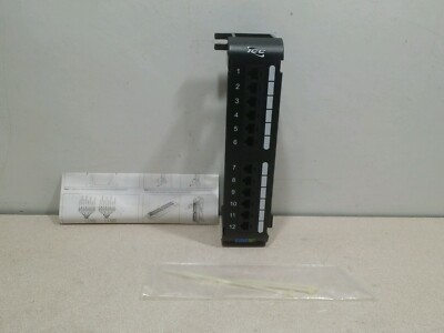 New ICC PATCH PANEL VERTICAL CAT 5E 12-PORT ICC-ICMPP12V5E 