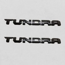 NEW 2PCS Door TUNDRA Gloss Black EMBLEM BADGE Fit 2014-25 Tundra SR5 4X4 Limited