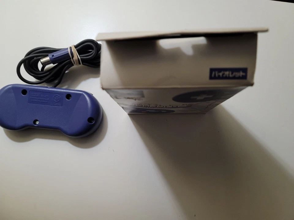 Hori Nintendo Gamecube Digital Indigo Controller Complete In Box CIB Great Shape - Image 3 of 4