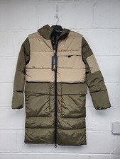 Only Khaki/Beige Onlalicia Long Fiber Down Hooded Puffer Coat Size XS.BNWT.PAC