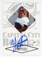 SIGNED BASEBALL CARD AUTO NEW YORK METS YUSMEIRO PETIT JUST MINORS 2004 #63