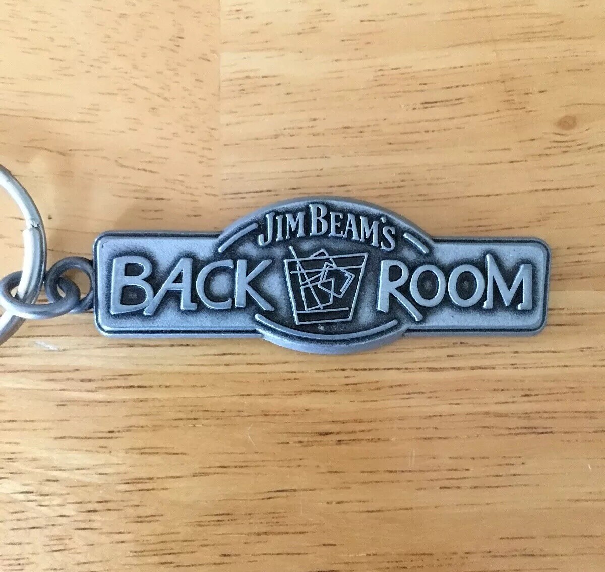 JIMWAG KEY RING（ BOOBANBEEP）ブーバンビー Vintage Keychain JIM BEAM Key Ring Metal Fob BACK ROOM