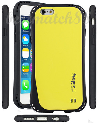 for iPhone 6 6s yellow black dual layer hybrid case super cool 4.7'' for 6 / 6 s
