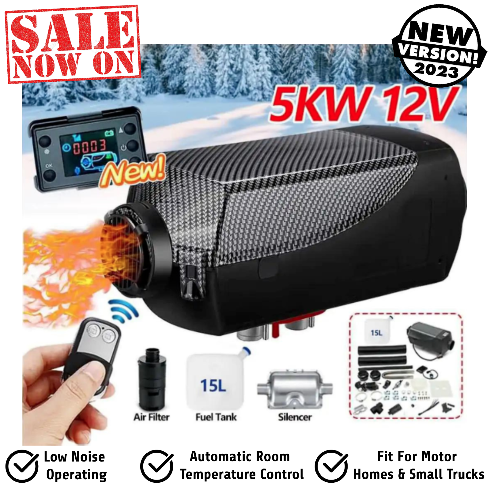 Thermomate Diesel Heater 12V 5kW Volt Parking RV for sale online | eBay