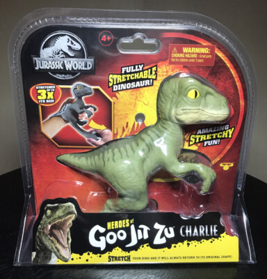 Heroes of Goo Jit Zu Charlie Jurassic World Stretchable Dinosaur New