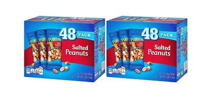 Planters Nuts on the Go Salted Peanuts, 1 oz single-serve bags, 96 Bags Total