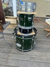 Used Partial Pearl Export 4pc Drum Set Black ...