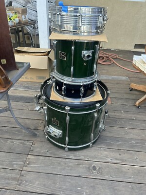 Used Partial Pearl Export 4pc Drum Set Black - Good San diego local Pick Up OB