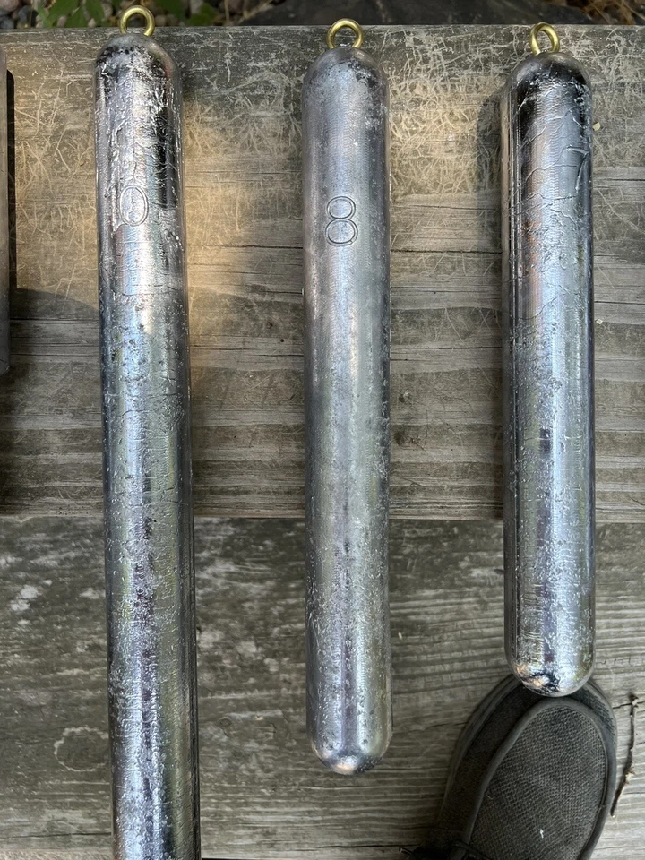 PESOS DE CAÍDA PROFUNDA 1-1/4 a 1-1/2 '' DIÁMETRO 1-10 LB PESOS DE PLOMO PESOS DE VENTANA Foto 4 de 4