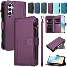 Wallet Purse Case Leather Flip Cover For Samsung A16 A17 A36 A56 A15 A26 A55 A14