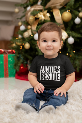 Tante's Bestie Baby Kleinkind Unisex T-Shirt Geschenk für Nichte Neffe Tante Tante