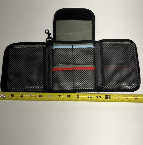 Canon Filter / SD Card / Battery / Accessory Pouch Black Vinyl Case With Snap - Picture 5 of 7