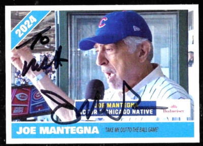Joe Mantegna Hand-Signed Trading Card CRIMINAL MINDS CUBS David Rossi - TO MATT
