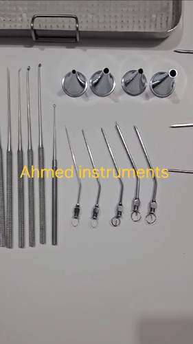 Juego de 15 instrumentos de instrumentos de miringotomía para otorringoplastia quirúrgica - Vídeo 1 de 1