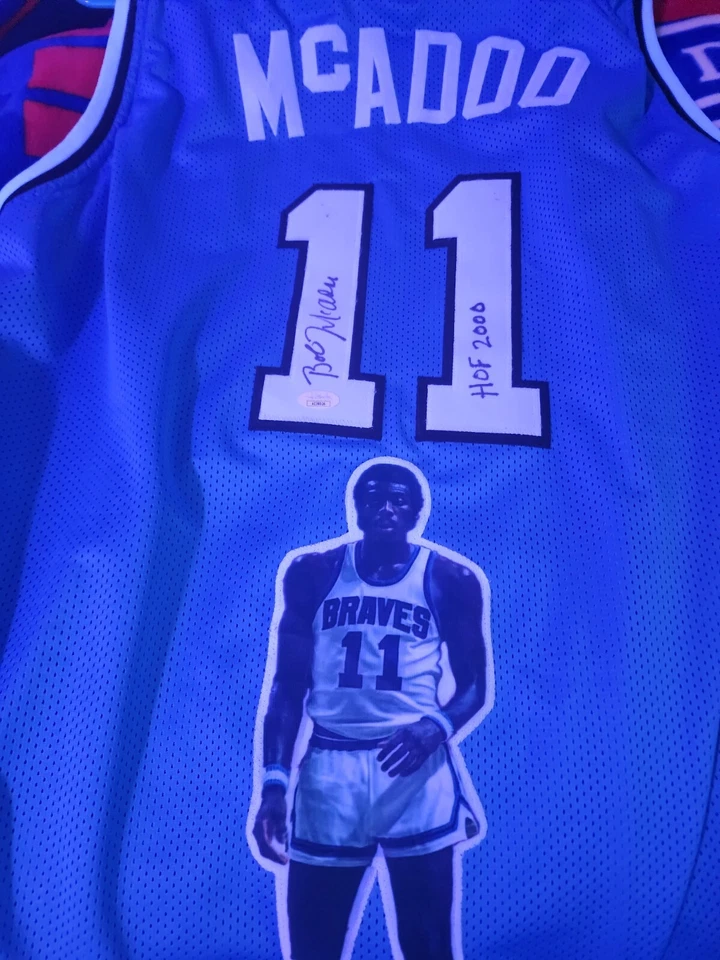 Camiseta deportiva firmada por Bob Mcadoo y Marcus Smart juntos autenticada Foto 4 de 4