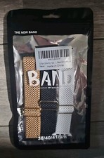 3 Pack Stretchy Nylon Band Compatible with Apple Watch 38/40/41mm 42/44/45mm