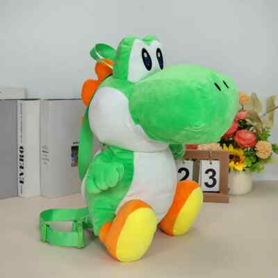 Super Yoshi Backbag 17.6 inch Dragon Backpack Knapsack Bag Plush Toy