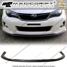 For 11-14 Subaru WRX STI CS1 Style Front Bumper Lip Spoiler Lower Splitter PU