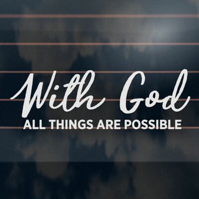 God Window Sticker WITH GOD Sticker 210mm christian jesus car window decal | eBay Australia