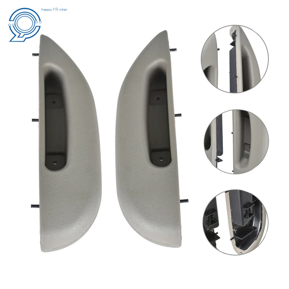 For 96-02 Chevy GMC Savana 2500 Van Pewter Right&Left Inside Armrest Handle Set - Image 3 of 4