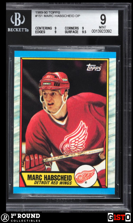 POP 1: Marc Habscheid RC BGS 9: 1989-90 Topps Rookie Card Gisto #151