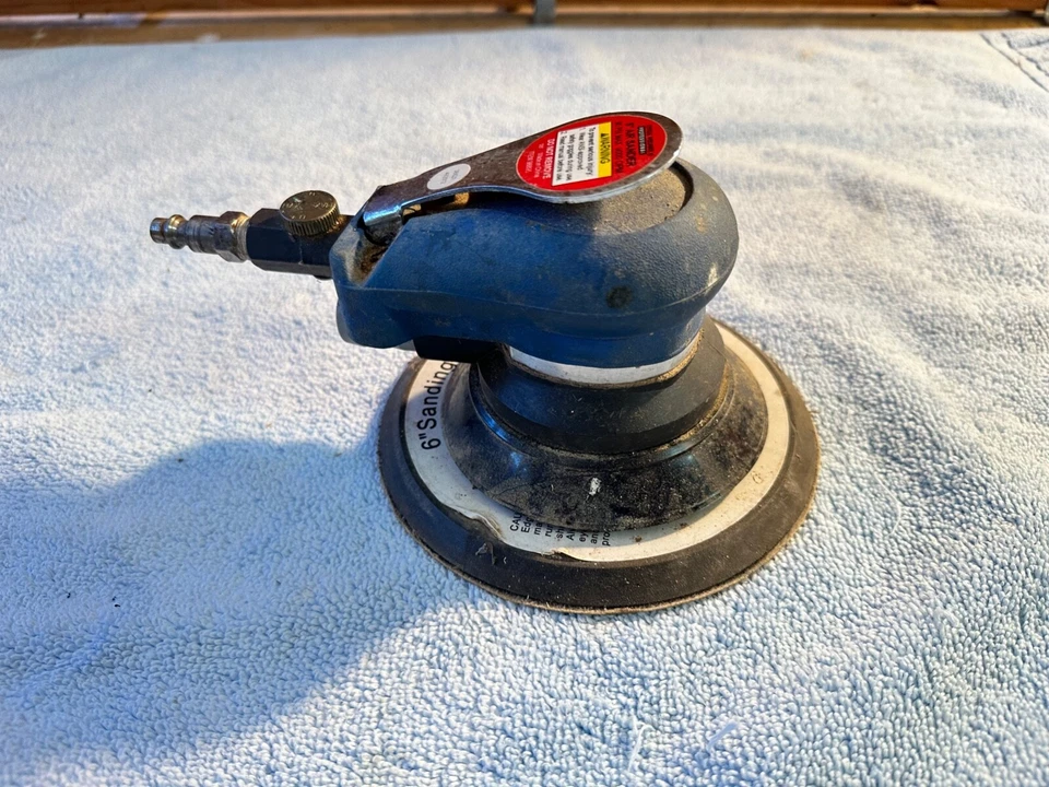 Lijadora de palma de aire neumática central de 6" modelo 98895 90 psi 9000 opm Foto 4 de 4