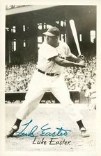 Luke Easter -- Signed Vintage Photo Postcard Copy