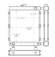 Light tower radiator - Multiquip / Kohler- #451057, ED0073503210S, ED0073503220S