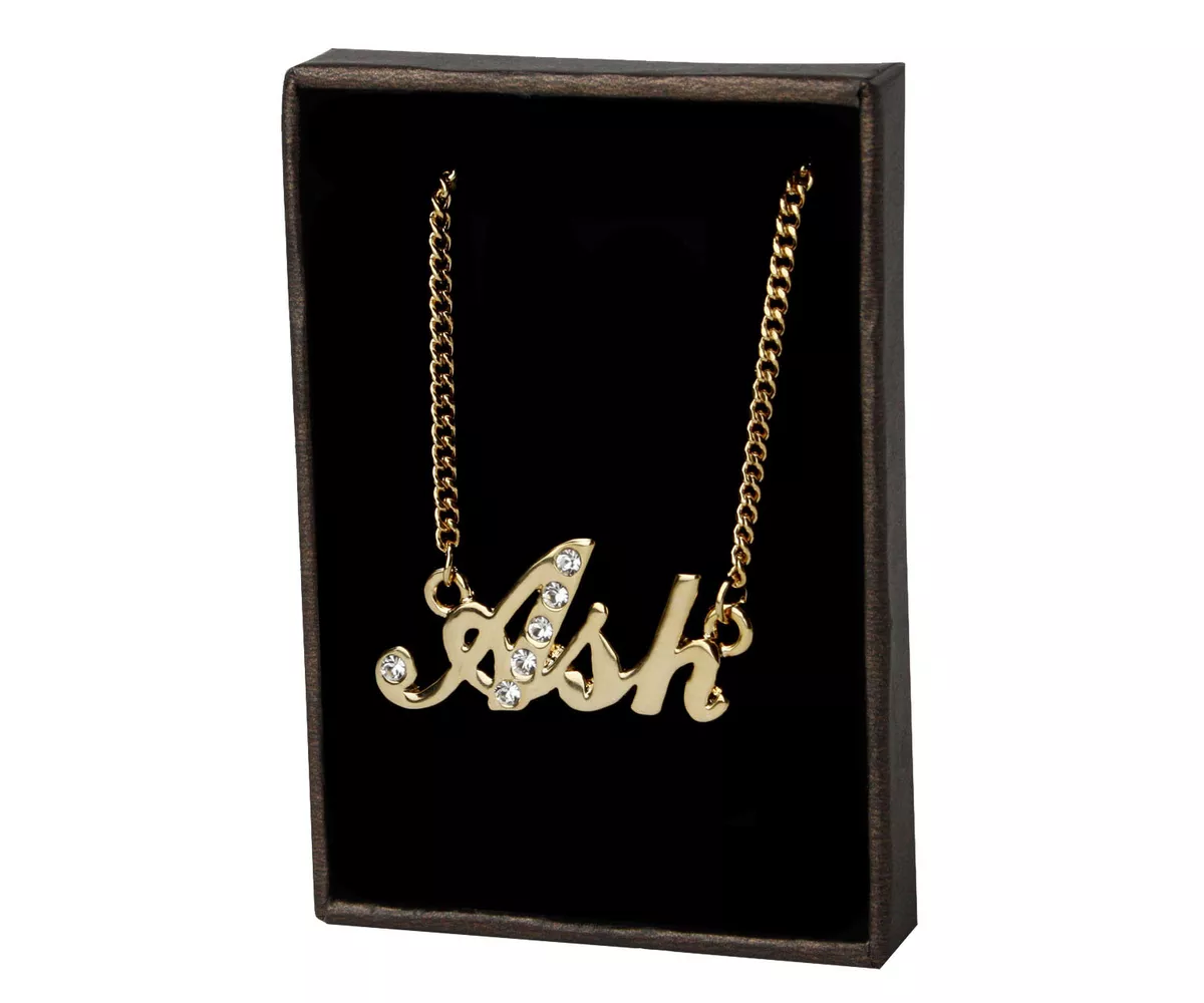 Gold Plated Stylish Name Necklace