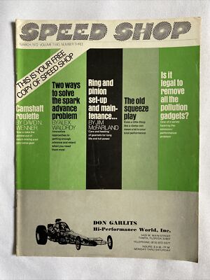 1972 March Speed Shop Magazine Are You Playing Camshaft Roulette (CP224)