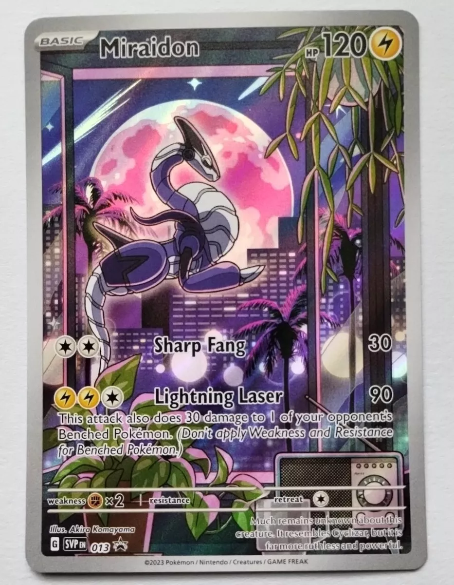 Miraidon & Koraidon - Scarlet & Violet - SVP013 - SVP014 - Black Star Promo  Pokemon Card Lot - Illustrator Holo Foil