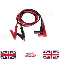 20A Alligator Crocodile Clip 4mm Banana Plug Test Cable Lead Wire For Multimeter