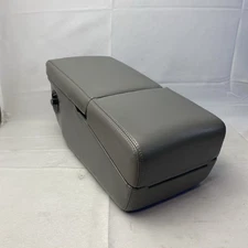 1992-1996 Fleetwood Roadmaster Center Console Armrest Cup Holder Gray Leather
