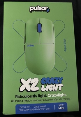 Pulsar - X2 CRAZYLIGHT Mini Wireless Gaming Mouse - Aqua Zest