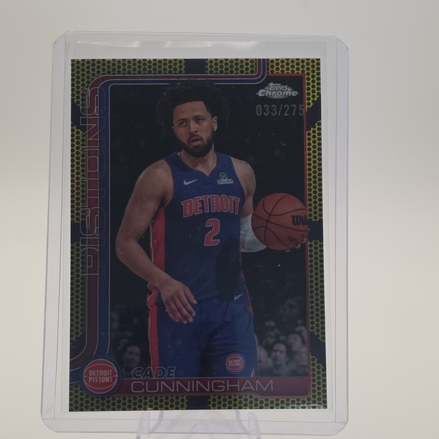 Topps 2025-26 Chrome #88 Cade Cunningham Detroit Pistons Serial #/275
