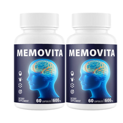 2-Pack Memovita Capsules - Memo Vita Natural Support for Memory & Health-120Caps