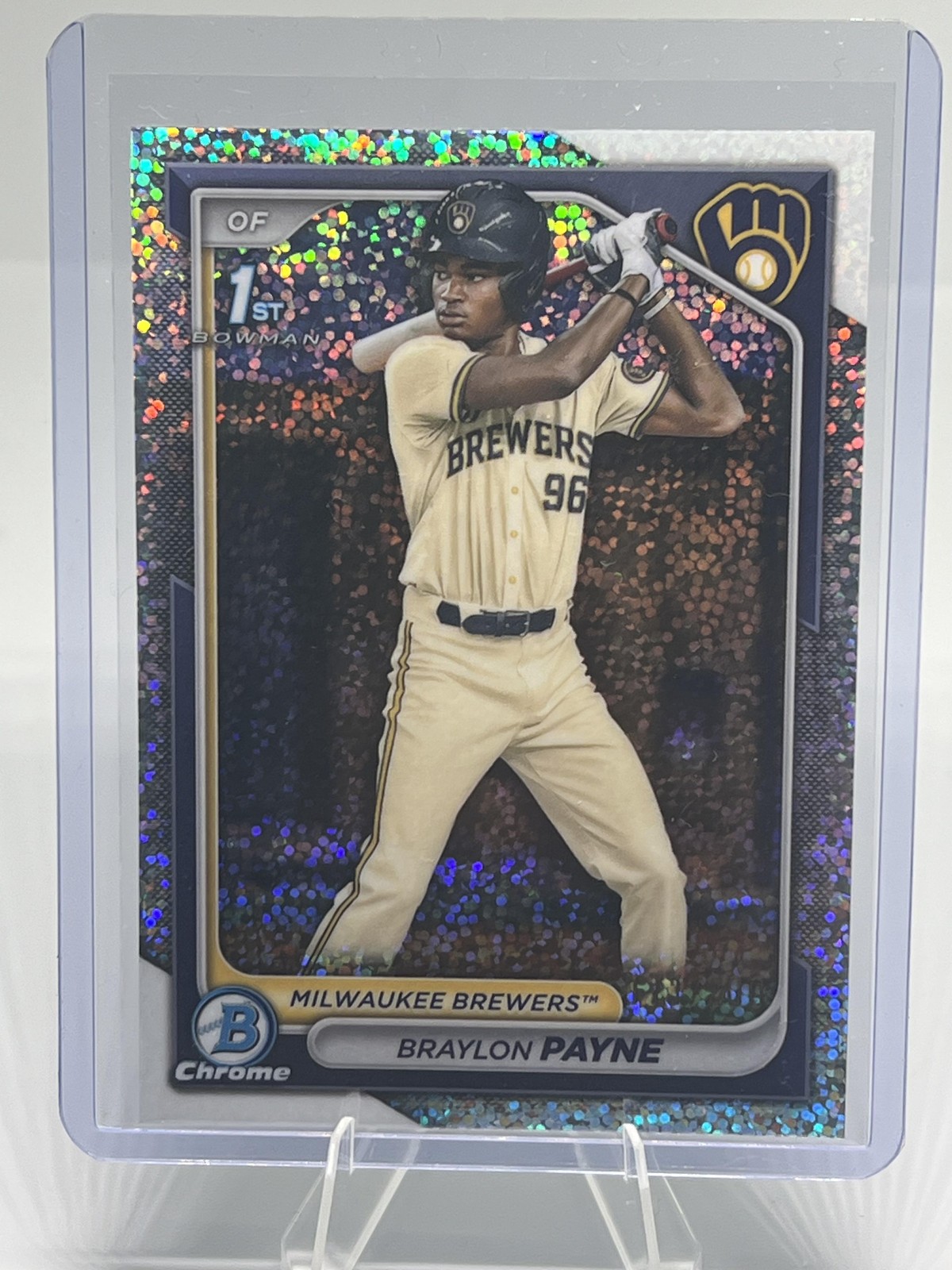 2024 Bowman Draft #BDC-72 Braylon Payne Chrome Sparkles Refractor #/200 SN