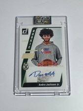 2023-24 Panini Donruss Andre Jackson Jr. Next Day Rookie Auto On Card RC Bucks. rookie card picture