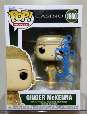 Sharon Stone Signed Ginger McKenna Funko Pop #1860 Autographed Beckett Authentic