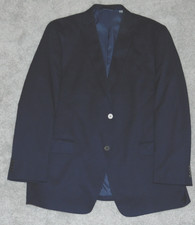 Michael Kors Blazer Men Size 46L Sport Coat Suit Jacket Blue Polyester