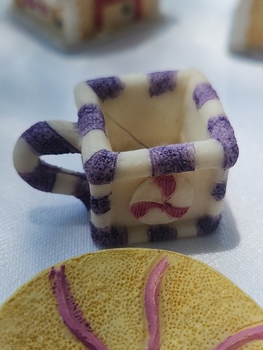 Lote Miniatura Tradicional Navidad Pan de Jengibre Casa Hervidor Taza CASA DE MUÑECAS - Imagen 3 de 9