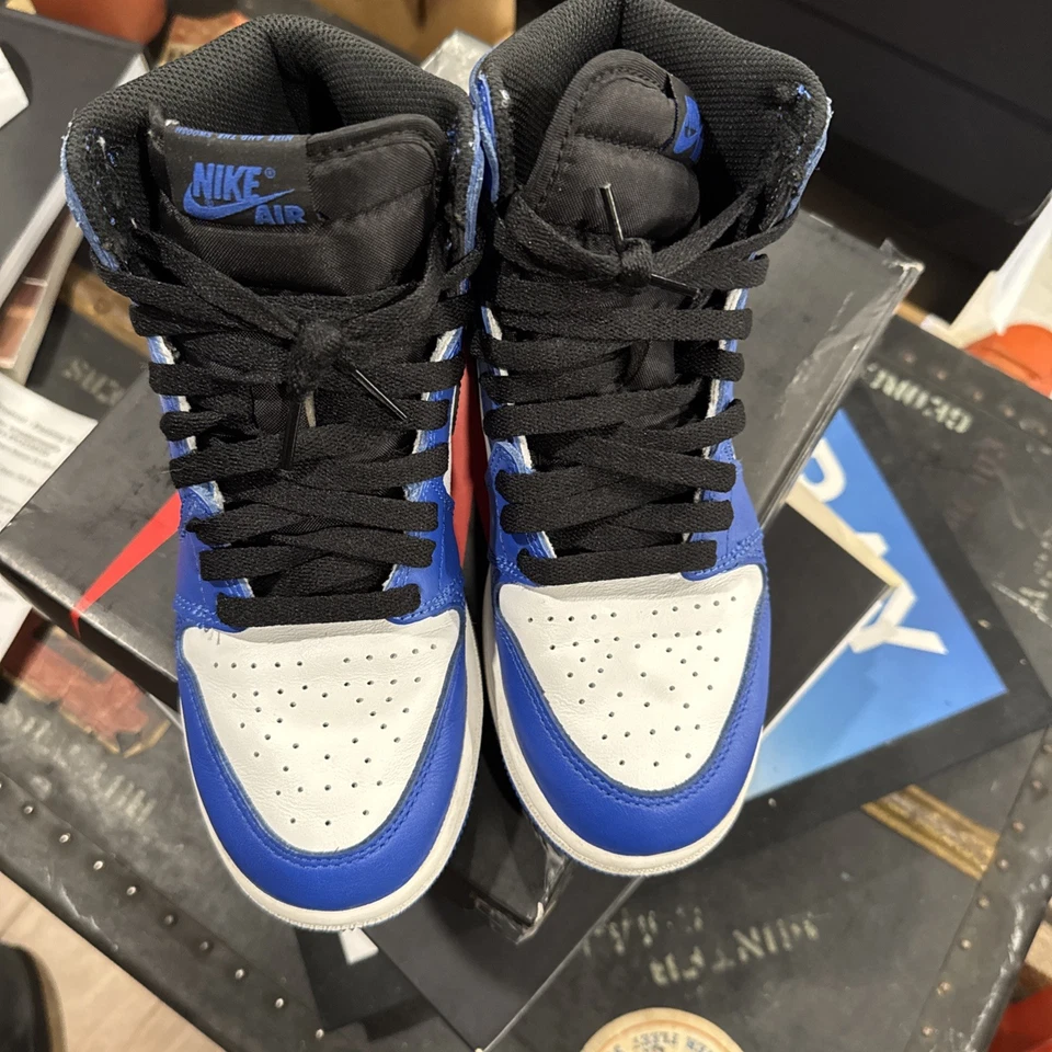 Nike Air Jordan 1 Retro Alto OG BG 'Game Royal' 575441-403 Juvenil Talla 4.5Y Foto 3 de 4