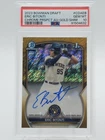 ERIC BITONTI 2023 BOWMAN DRAFT CHROME GOLD SHIMMER 1ST AUTO /50 PSA 10 Q3249