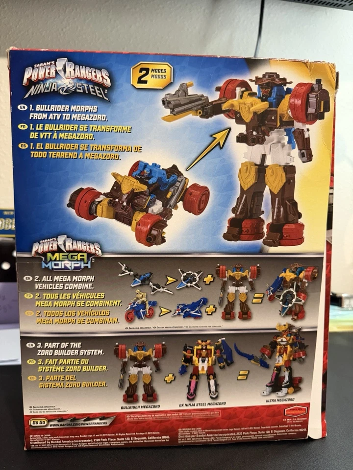 Power Rangers Ninja Steel Ninninger DX BISON KING BISONKING MEGAZORD Bandai 🇺🇸 Foto 2 de 3