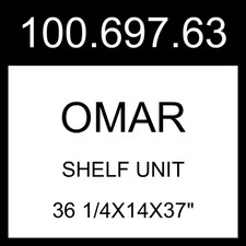 IKEA OMAR Shelf Unit Galvanized  36 1/4x14x37" 100.697.63