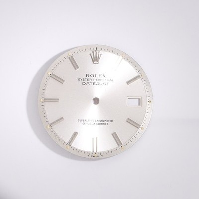 Rolex Datejust 36 Dial/Zifferblatt - Silver ''Pie pan'' tritium - 1603