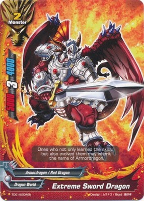 Extreme Sword Dragon - TD01/0004EN - C Near Mint Buddy Fight TD 1: Dominant Drag