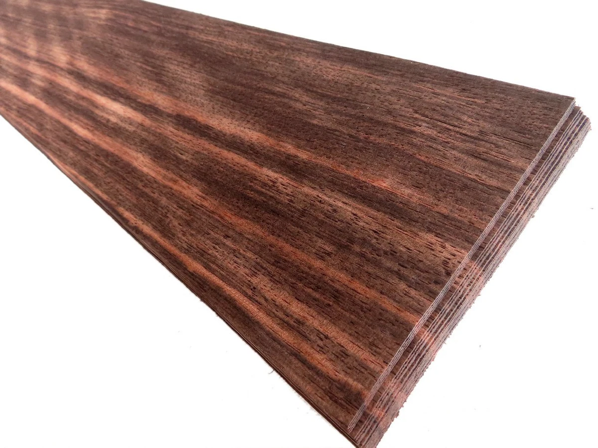 24 hojas AMARA WORMY | Ébano Makassar Ébano | Chapa de madera auténtica | Restauración