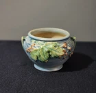 Roseville Pottery Blue Floral BUSHBERRY Vase 657-3